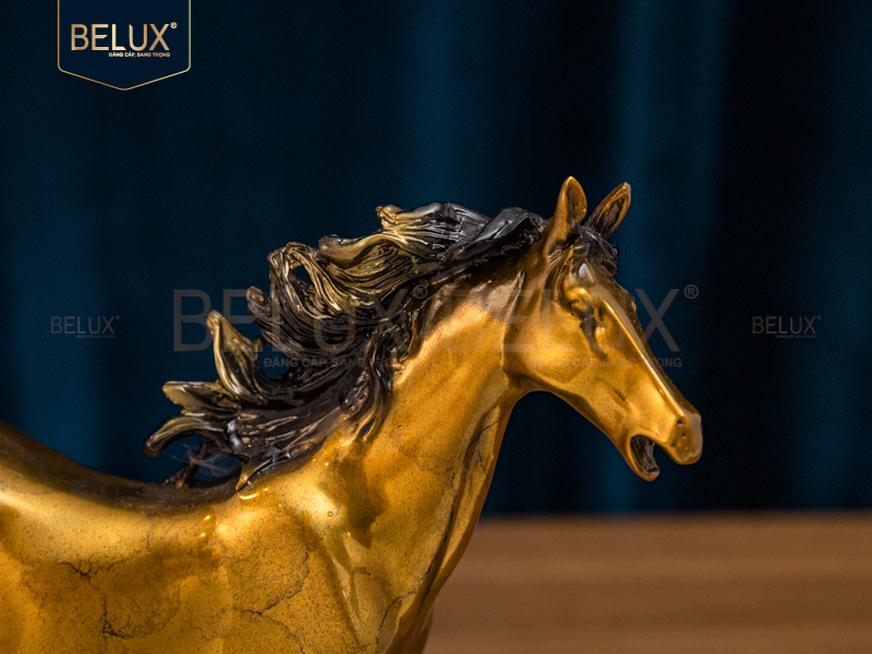 Tượng ngựa bằng đồng decor cao 20cm